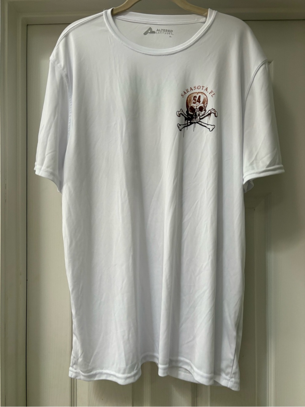 Sarasota FL White Graphic Short Sleeve Men's Tee